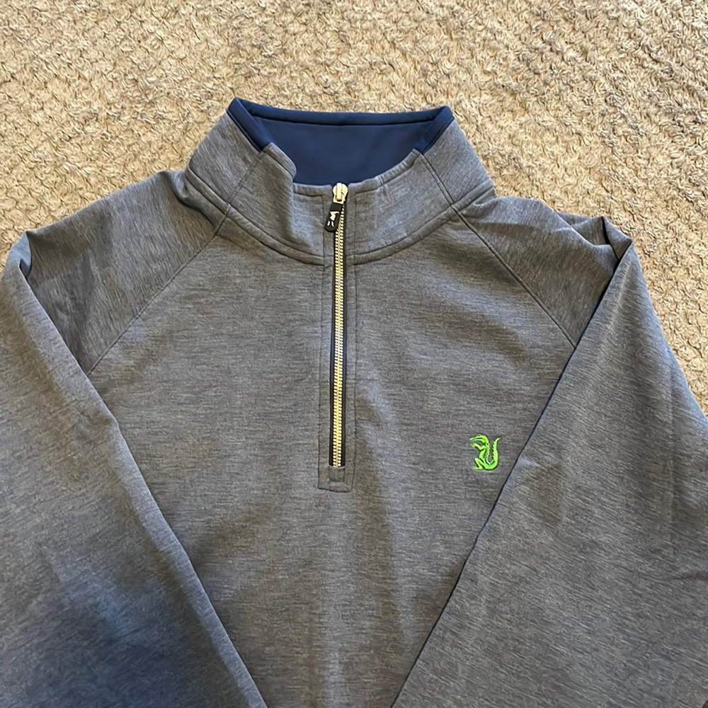 Fairway & Greene quarter zip pullover with Everglades GC Logo